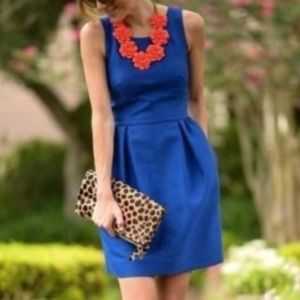 J.Crew Allie Dress, Size 0, Festival Blue, Wool
